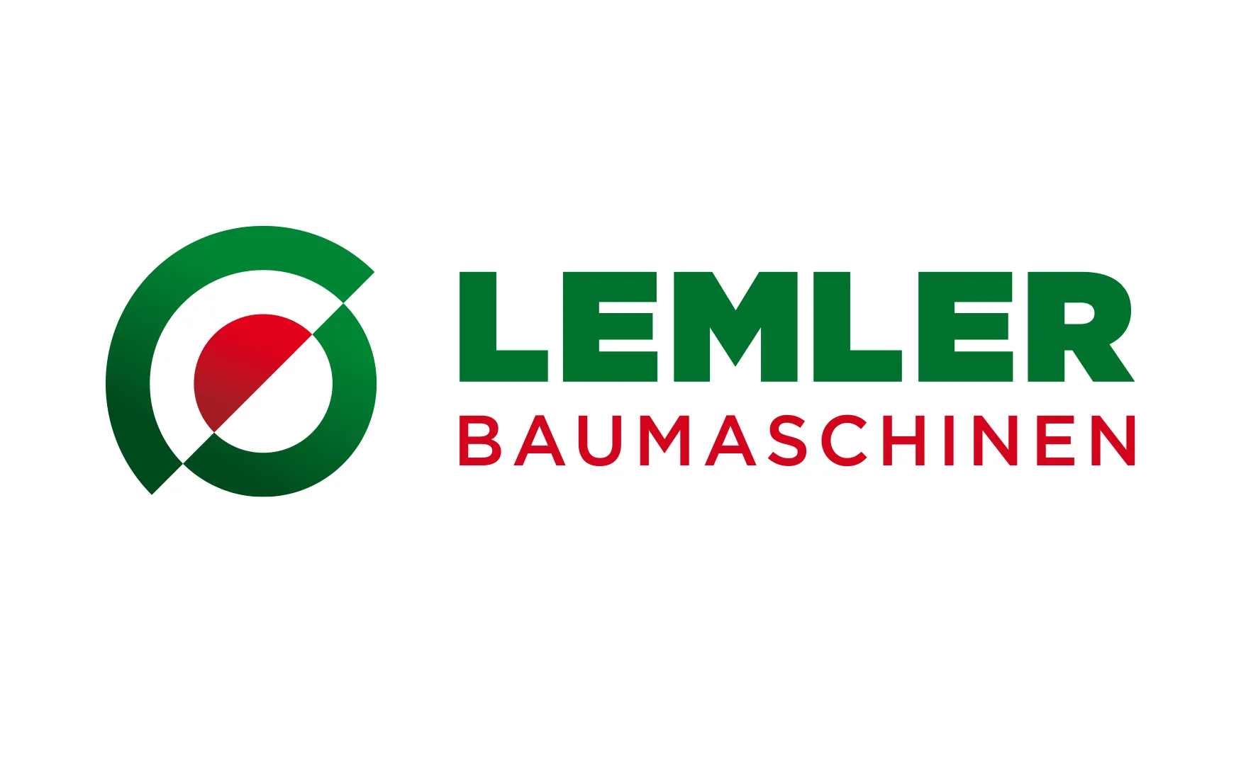 Grün-rotes Logo der Lemler Baumaschinen GmbH